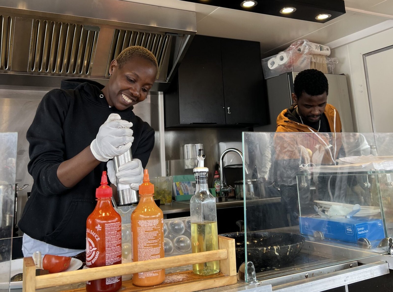 Das Taste of Uganda Team am Foodtruck